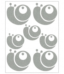 Reflexní nažehlovací motivy - šnečci